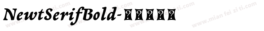NewtSerifBold字体转换
