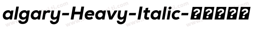 algary-Heavy-Italic字体转换