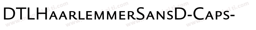 DTLHaarlemmerSansD-Caps字体转换