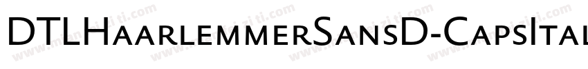 DTLHaarlemmerSansD-CapsItalic字体转换