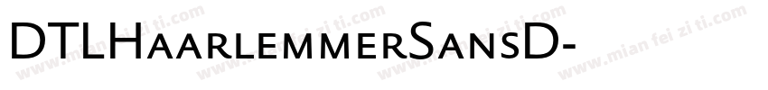 DTLHaarlemmerSansD字体转换