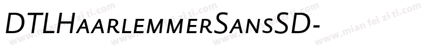 DTLHaarlemmerSansSD字体转换