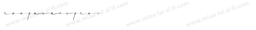 roopasanspro字体转换