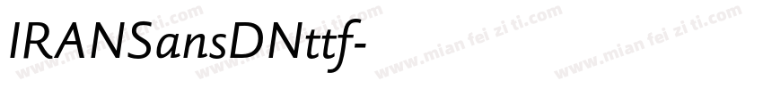 IRANSansDNttf字体转换