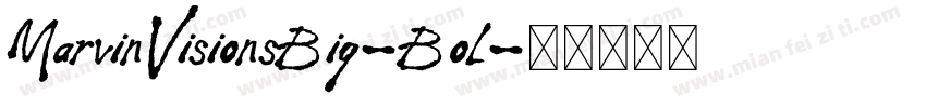 MarvinVisionsBig-Bol字体转换