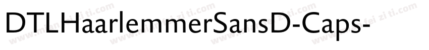 DTLHaarlemmerSansD-Caps字体转换