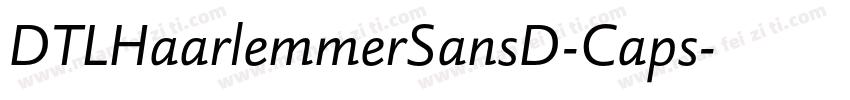 DTLHaarlemmerSansD-Caps字体转换