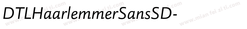 DTLHaarlemmerSansSD字体转换