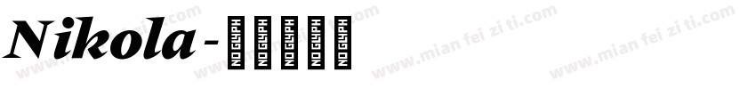 Nikola字体转换