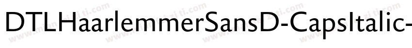 DTLHaarlemmerSansD-CapsItalic字体转换