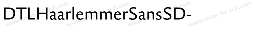 DTLHaarlemmerSansSD字体转换