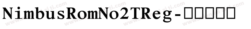 NimbusRomNo2TReg字体转换