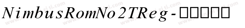 NimbusRomNo2TReg字体转换