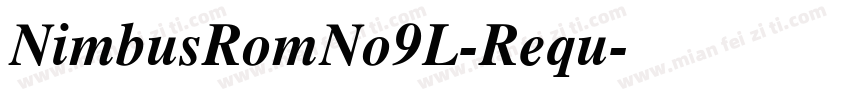 NimbusRomNo9L-Requ字体转换