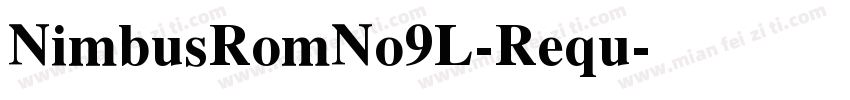 NimbusRomNo9L-Requ字体转换