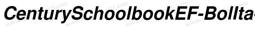 CenturySchoolbookEF-BolIta字体转换