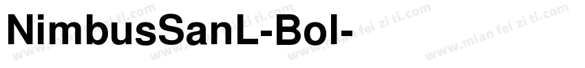 NimbusSanL-Bol字体转换