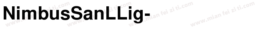 NimbusSanLLig字体转换