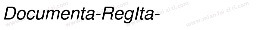 Documenta-RegIta字体转换