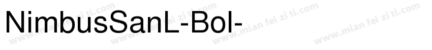 NimbusSanL-Bol字体转换
