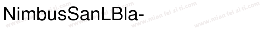 NimbusSanLBla字体转换