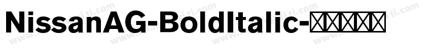 NissanAG-BoldItalic字体转换