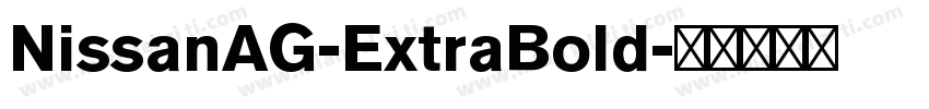 NissanAG-ExtraBold字体转换
