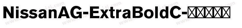 NissanAG-ExtraBoldC字体转换