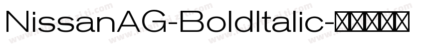 NissanAG-BoldItalic字体转换