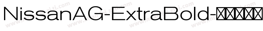 NissanAG-ExtraBold字体转换