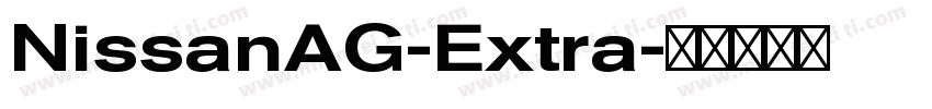 NissanAG-Extra字体转换
