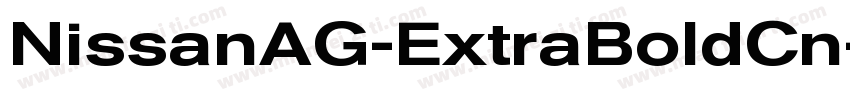 NissanAG-ExtraBoldCn字体转换