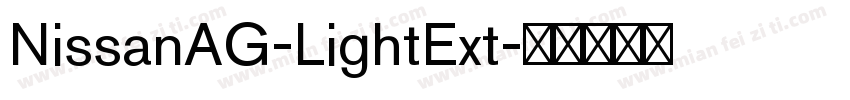 NissanAG-LightExt字体转换