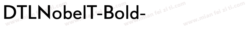 DTLNobelT-Bold字体转换