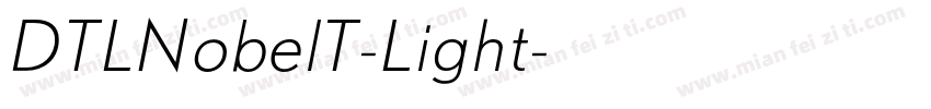 DTLNobelT-Light字体转换