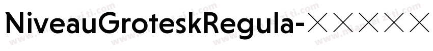 NiveauGroteskRegula字体转换