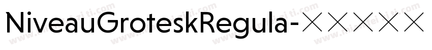 NiveauGroteskRegula字体转换