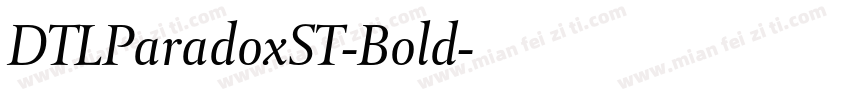 DTLParadoxST-Bold字体转换