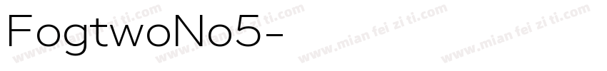 FogtwoNo5字体转换