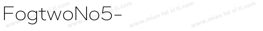 FogtwoNo5字体转换