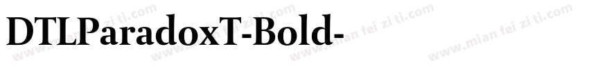 DTLParadoxT-Bold字体转换