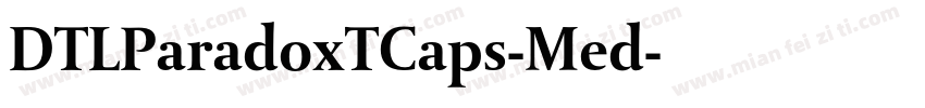 DTLParadoxTCaps-Med字体转换