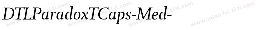 DTLParadoxTCaps-Med字体转换