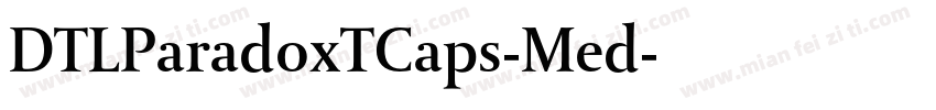 DTLParadoxTCaps-Med字体转换