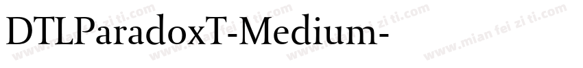 DTLParadoxT-Medium字体转换