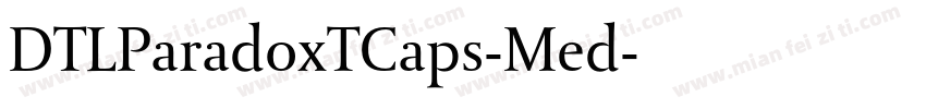 DTLParadoxTCaps-Med字体转换