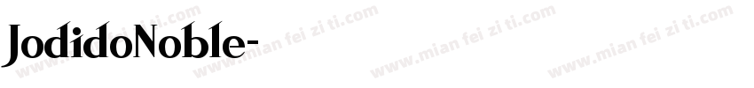 JodidoNoble字体转换