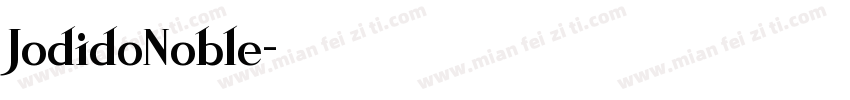 JodidoNoble字体转换