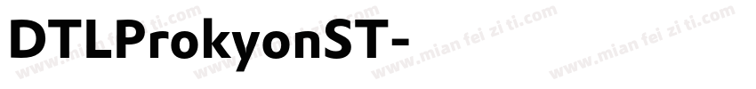 DTLProkyonST字体转换