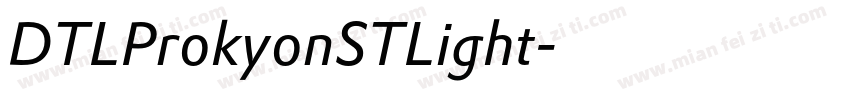 DTLProkyonSTLight字体转换